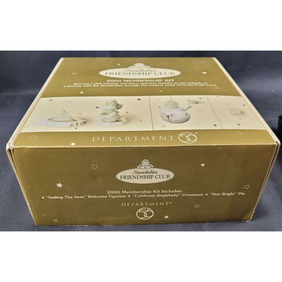 SNOWBABIES 2000 Friendship Club Dept. 56 Membership Kit - Missing Star Pin - Picture 15 of 15
